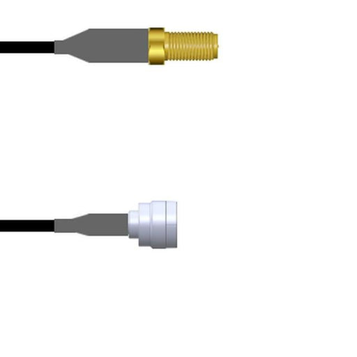 Q-720550008012I by Amphenol Custom Cable - SMA-SJ/TNC-SP RG58 12I