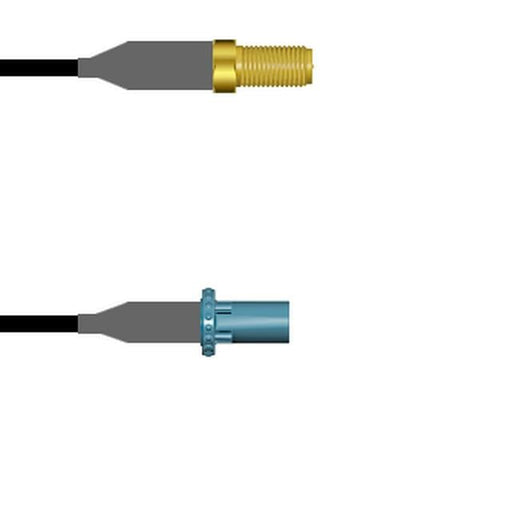 Q-7205B00081.5M by Amphenol Custom Cable - SMA-SJ/FKRAZ-SP RG58 1.5M