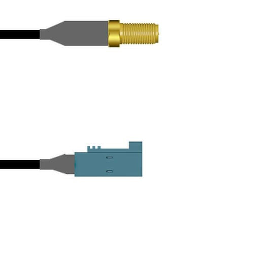 Q-7205F00081.5M by Amphenol Custom Cable - SMA-SJ/FKRAZ-SJ RG58 1.5M