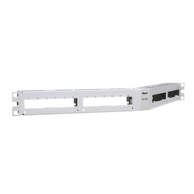 QAPP24WH by Panduit Corp - QN PATCH PANEL, ANGLED, 24 PORT,