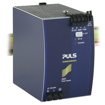 QS20.241 by PULS, LP - AC/DC DIN RAIL SUPPLY 24V 480W
