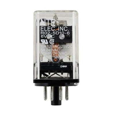 R02-5D10-6 by NTE Electronics, Inc - RELAY GEN PURPOSE SPDT 10A 6V