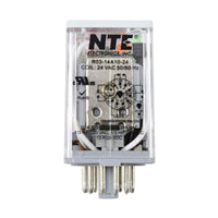 R03-14A10-24 by NTE Electronics, Inc - RELAY GEN PURPOSE 3PDT 10A 24V