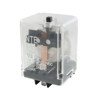 R10-14A10-120B by NTE Electronics, Inc - RELAY GEN PURPOSE 3PDT 10A 120V