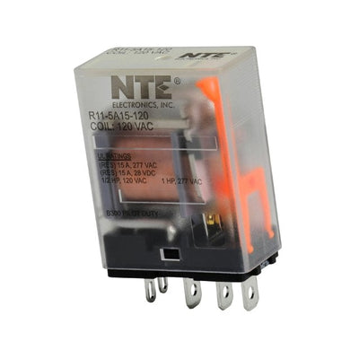 R11-5A15-120 by NTE Electronics, Inc - RELAY GEN PURPOSE SPDT 15A 120V