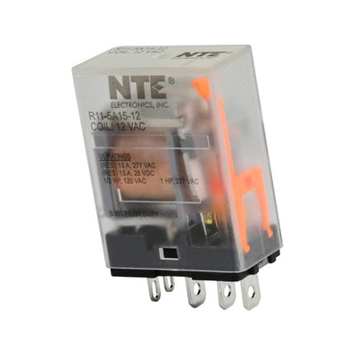 R11-5A15-12 by NTE Electronics, Inc - RELAY GEN PURPOSE SPDT 15A 12V