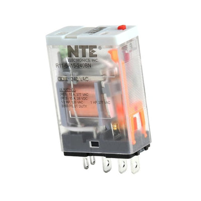 R11-5A15-240BN by NTE Electronics, Inc - RELAY GEN PURPOSE SPDT 15A 240V