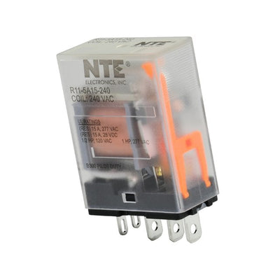 R11-5A15-240 by NTE Electronics, Inc - RELAY GEN PURPOSE SPDT 15A 240V