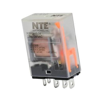 R11-5A15-24 by NTE Electronics, Inc - RELAY GEN PURPOSE SPDT 15A 24V