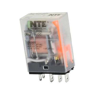 R11-5D15-110N by NTE Electronics, Inc - RELAY GEN PURPOSE SPDT 15A 110V