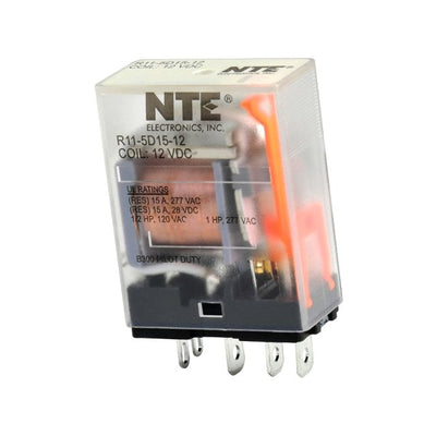 R11-5D15-12 by NTE Electronics, Inc - RELAY GEN PURPOSE SPDT 15A 12V