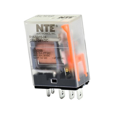 R11-5D15-24 by NTE Electronics, Inc - RELAY GEN PURPOSE SPDT 15A 24V