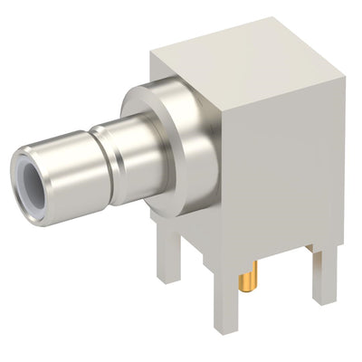 R114665110 by Radiall USA, Inc. - SMB / RIGHT ANGLE JACK RECEPTACL