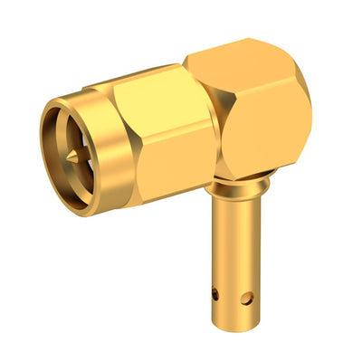 R125172000 by Radiall USA, Inc. - SMA M RA CR SD 2.6/50 C100
