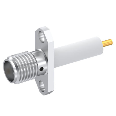 R125464271 by Radiall USA, Inc. - SMA / 2 HOLE FLANGE JACK RECEPTA