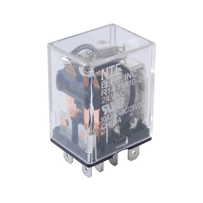 R14-17D10-12 by NTE Electronics, Inc - RELAY GEN PURPOSE 4PDT 10A 12V