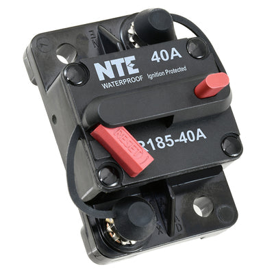 R185-40A by NTE Electronics, Inc - CIRCUIT BREAKER,THERMAL 40A