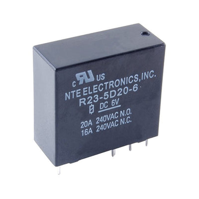R23-5D20-6 by NTE Electronics, Inc - RELAY GEN PURPOSE SPDT 20A 6V