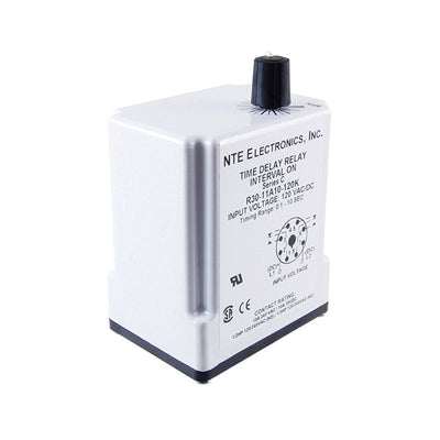 R30-11A10-120M by NTE Electronics, Inc - RELAY TIME DELAY 10A 120V