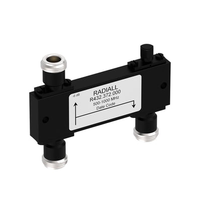 R432372000 by Radiall USA, Inc. - COUPLER: N 0.5-1GHZ 6DB