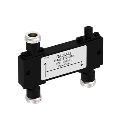 R432373000 by Radiall USA, Inc. - COUPLER: N 0.5-1GHZ 10DB