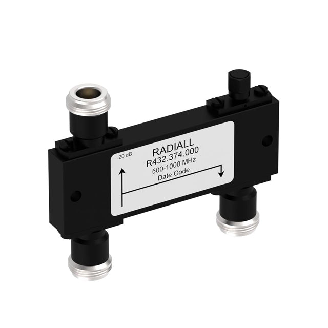 R432374000 by Radiall USA, Inc. - COUPLER: N 0.5-1GHZ 20DB