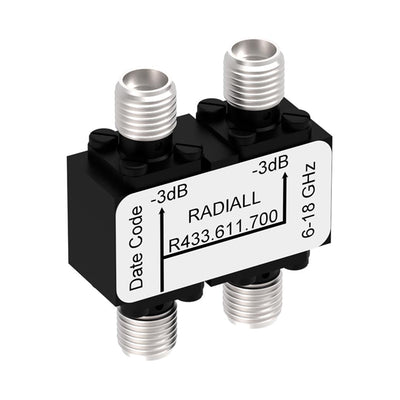 R433611700 by Radiall USA, Inc. - COUPLER: SMA 6-18GHZ 3DB (THICKN