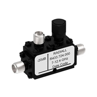 R433724000 by Radiall USA, Inc. - COUPLER: SMA 7-12.4GHZ 20DB FLAT