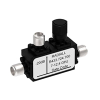 R433724700 by Radiall USA, Inc. - COUPLER: SMA 7-12.4GHZ 20DB (THI