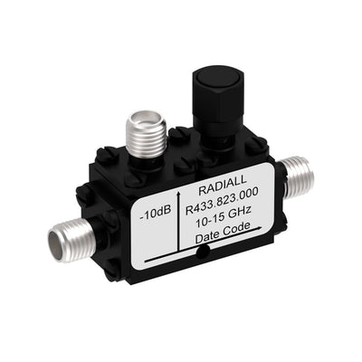 R433823000 by Radiall USA, Inc. - COUPLER: SMA 10-15GHZ 10DB FLAT