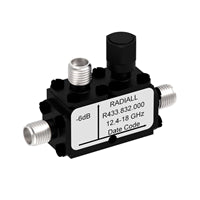 R433832000 by Radiall USA, Inc. - COUPLER: SMA 12.4-18GHZ 6DB FLAT