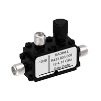 R433833000 by Radiall USA, Inc. - COUPLER: SMA 12.4-18GHZ 10DB FLA