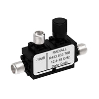 R433833700 by Radiall USA, Inc. - COUPLER: SMA 12.4-18GHZ 10DB (TH