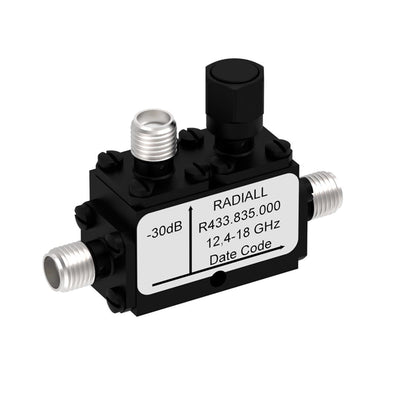 R433835000 by Radiall USA, Inc. - COUPLER: SMA 12.4-18GHZ 30DB FLA