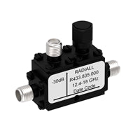 R433835000 by Radiall USA, Inc. - COUPLER: SMA 12.4-18GHZ 30DB FLA