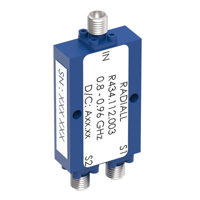 R595357325 by Radiall USA, Inc. - TERMINATED 4 PORTS BYPASS PLATIN