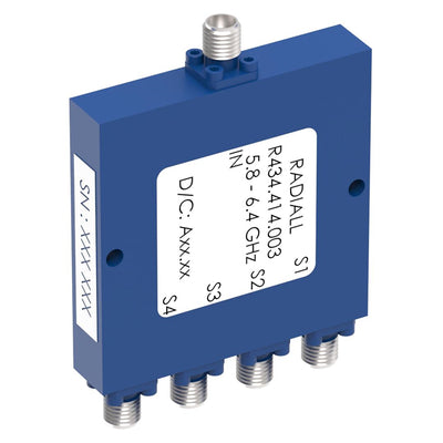 R595433215 by Radiall USA, Inc. - SPDT TERMINATED PLATINUM SMA 20G