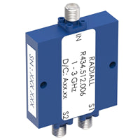 R434512006 by Radiall USA, Inc. - POWER DIVIDER 2W SMA 1-3GHZ