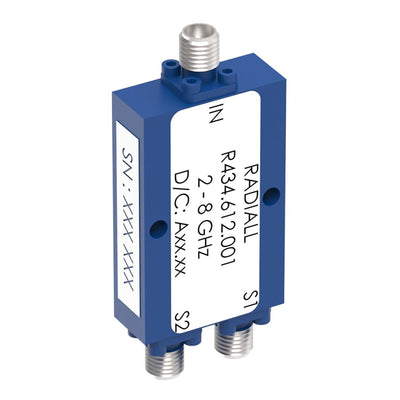 R434612001 by Radiall USA, Inc. - POWER DIVIDER 2W SMA 2-8GHZ