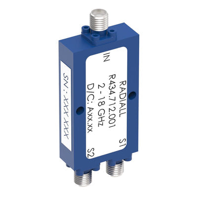 R434712001 by Radiall USA, Inc. - POWER DIVIDER 2W SMA 2-18GHZ