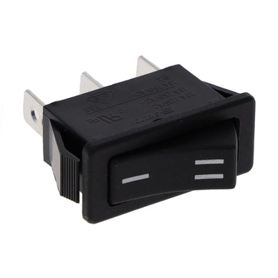 R4CBLKBLKDFO by E-Switch - ROCKER SWITCH SPDT 20A 125V