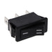 R4CBLKBLKDFO by E-Switch - ROCKER SWITCH SPDT 20A 125V