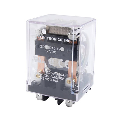 R50-11D10-12C by NTE Electronics, Inc - RELAY IMPULSE DPDT 10A 12V