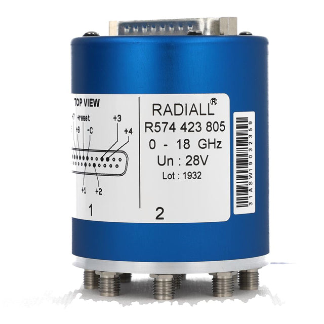 R573482825 by Radiall USA, Inc. - SP8T RAMSES SMA 18GHZ LATCHING S