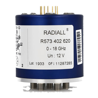 R573493420 by Radiall USA, Inc. - SP4T RAMSES SMA 18GHZ LATCHING S