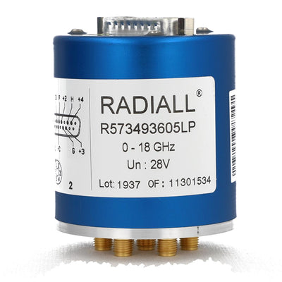 R573493605LP by Radiall USA, Inc. - SP6T RAMSES LOW PIM SMA 18GHZ LA