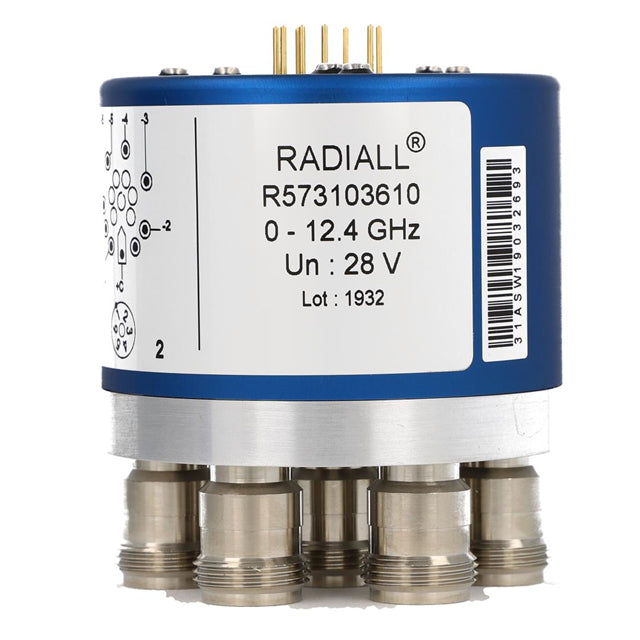 R574103610 by Radiall USA, Inc. - SP6T TERMINATED RAMSES N 12.4GHZ