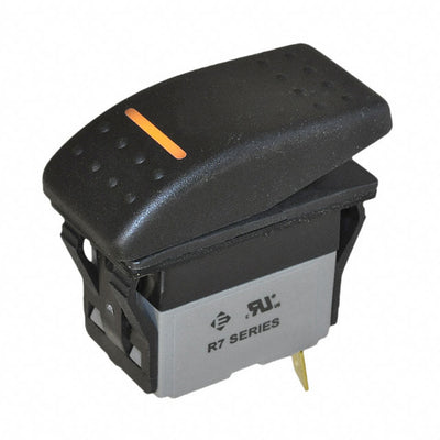 R711FB2-SXXX2BDANW by E-Switch - ROCKER SWITCH SPST 16A 30V