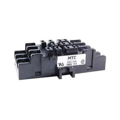 R95-105 by NTE Electronics, Inc - RELAY-11 PIN BLADE SOCKET