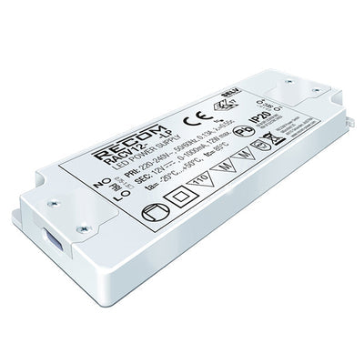 RACV12-12-LP by Recom Power - LED DRIVER CV AC/DC 12V 1A